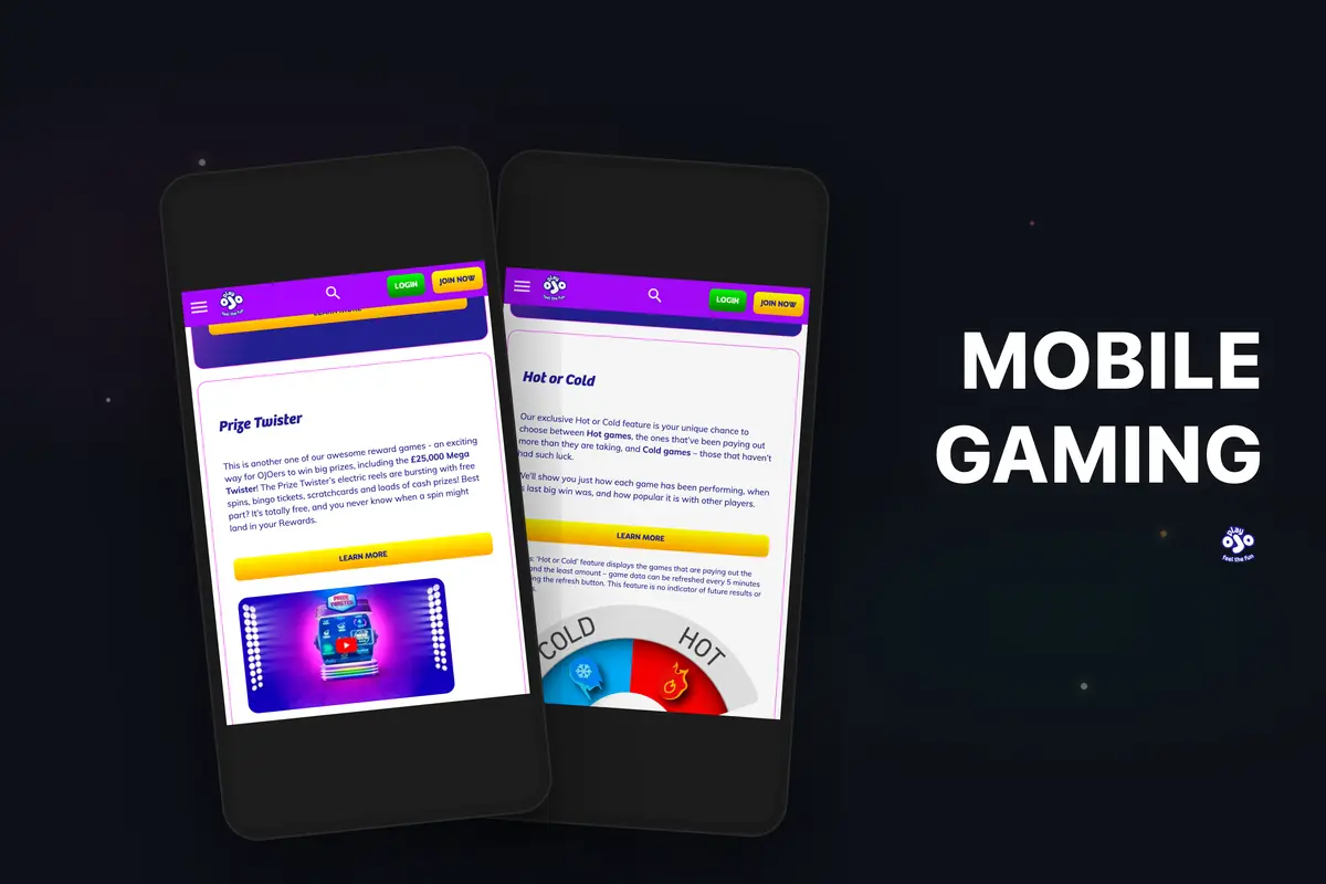 PlayOJO mobile casino — iOS and Android apps available